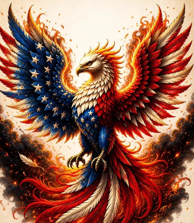 The eagle artwork of The Freedom Within Experience